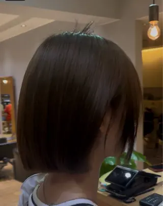 ショート カラー 【縮毛矯正】 高田愛斗のヘアスタイル
