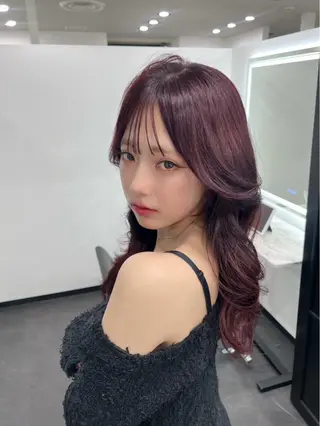 ロング 銀座/韓国/ワンホン 🤍艶髪🖤nahoのヘアスタイル