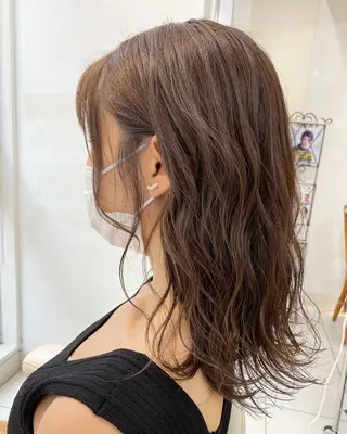 セミロング カラー アレンジ&ショート 💙YUKINOのヘアスタイル