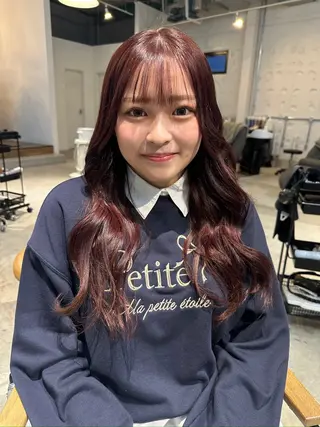 ロング 若井 媛愛のヘアスタイル