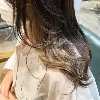 ロング カラー ヘアアレンジ ミズタ マイのヘアスタイル