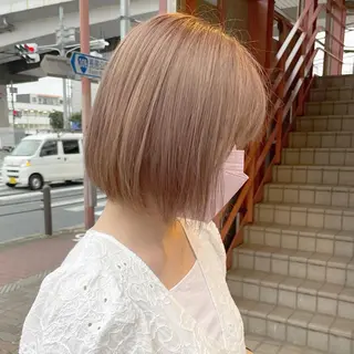 ショート カラー 髪質改善 Noe心斎橋店のヘアスタイル