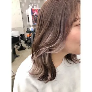 ミディアム カラー 推しカラー✨ オタク美容師ユウカのヘアスタイル