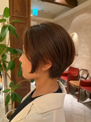 ショート 田内 満里奈のヘアスタイル
