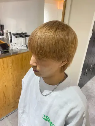 カラー メンズ メンズブリーチカラー /パーマ ごーた立川のヘアスタイル