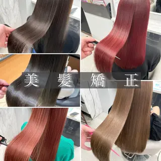 ロング 京都レイヤーカット/ 縮毛矯正/羽柴りくのマツエク・マツパデザイン