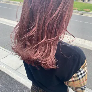 セミロング カラー ヘアアレンジ 久保田 茜のヘアスタイル