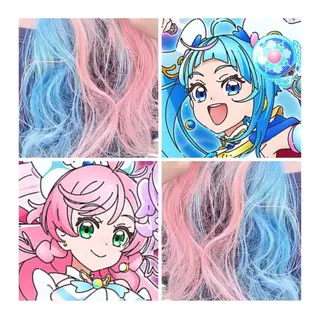 セミロング カラー GARU-ガル-所属・TSUNO🦖 派手髪/オタク美容師のヘアスタイル