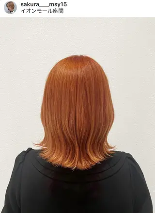 ミディアム カラー GOAT_茅ヶ崎 キシ サクラのヘアスタイル