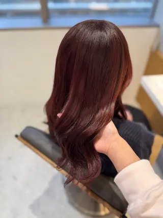 セミロング カラー Lond Bloom所属・🎀はるか ブリーチ なしダブルカラー🎀のヘアスタイル