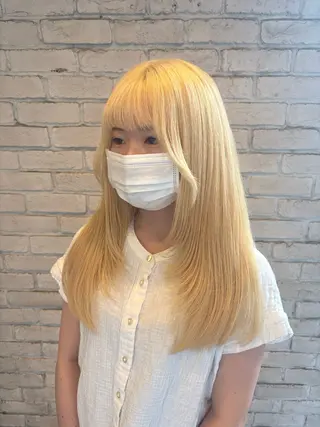 カラー ケアブリーチカラー♡ エクステ♡しゅかのヘアスタイル