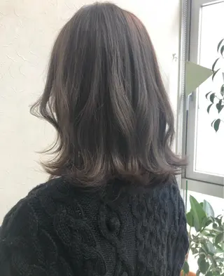 ミディアム カラー nakahara madokaのヘアスタイル