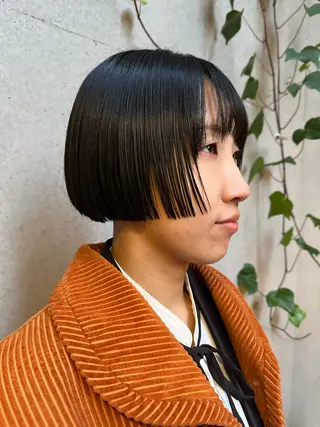 ショート カラー 似合わせカット /パーマ岡本淳平のヘアスタイル
