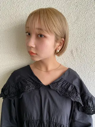 ショート カラー Pia hair Design Yakuin所属・Pia ツボイ ケイタのヘアスタイル