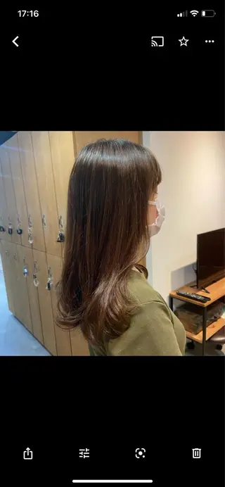 ロング カラー 安岡美咲✂︎ 艶カラー/髪質改善のヘアスタイル