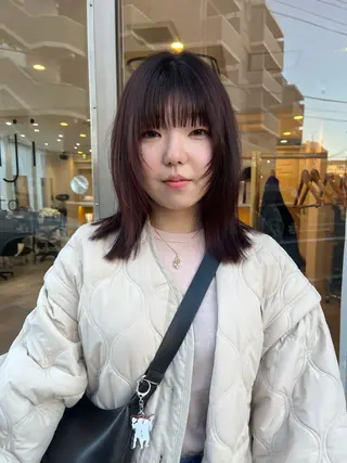 ミディアム 竹内 菜々子のヘアスタイル