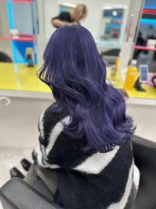 ロング カラー ヘアアレンジ 艶カラー/ハイトーン /レイヤーカットのヘアスタイル