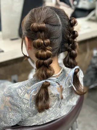 ミディアム 🌟髪質改善ケアカラ ー美髪縮毛矯正y🌟のヘアスタイル