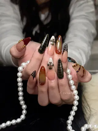 ネイル if Hair＆Nail Salon所属・IKA /海外ネイル /個性派/ワンホンのネイルデザイン