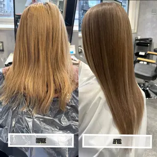 ミディアム カラー プルエクステ/透明感 カラー✨KAZUKIのヘアスタイル