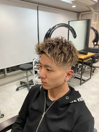 ショート カラー パーマ メンズ 🐉『メンズ美容師』 吉田龍星🐉のヘアスタイル