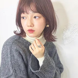 ミディアム カラー Sana / 韓国ヘア / カラーのヘアスタイル