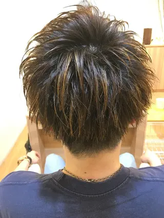 ショート カラー メンズ メンズカット 三村洸斗のヘアスタイル