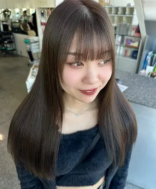 カラー 町田 里奈のヘアスタイル