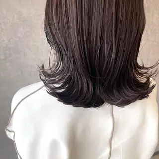 セミロング カラー ヘアアレンジ merci.所属・🌻あいり merci.🌻のヘアスタイル