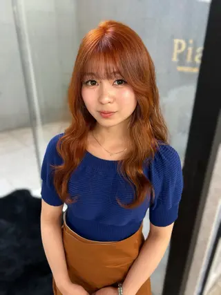 ロング カラー Pia Yakuin所属・【Pia】 萌亜のヘアスタイル
