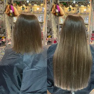 ロング カラー ヘアアレンジ マツエク・マツパ haco+所属・🌈派手髪エクステ ブレイズ🌈ひろとのヘアスタイル