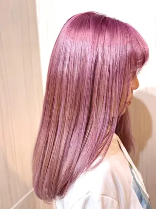 ロング カラー ⭐️柏木皇気ブリーチ ムラ修正/他店直しのヘアスタイル