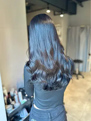 セミロング カラー KURO/韓国ヘア /レイヤーカットのヘアスタイル