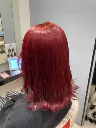 セミロング カラー 💞暖色カラー 💞risaのヘアスタイル