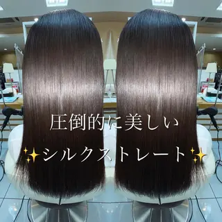 ロング パーマ 髪質改善/縮毛矯正 /ブリーチ矯正/岡部のヘアスタイル