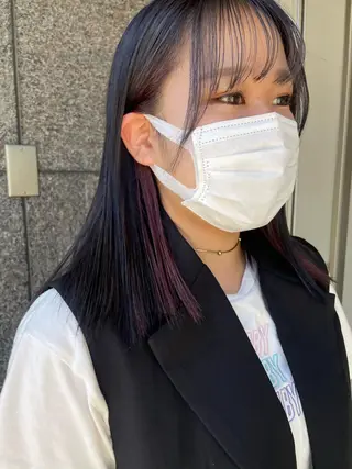 カラー BLANCA　HAIR西尾所属・新納 杏奈のヘアスタイル
