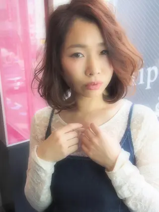 ミディアム ほさか しんごのヘアスタイル