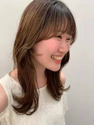 セミロング aoi /パーマ /まるみショートのヘアスタイル