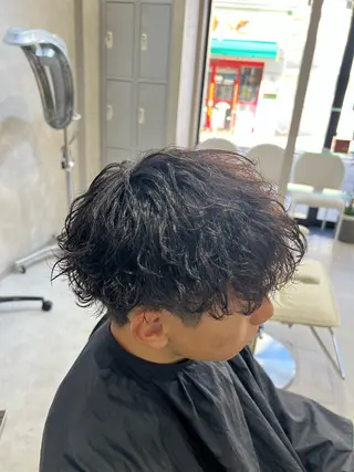 パーマ メンズ SENA 再現性 パーマと縮毛矯正のヘアスタイル