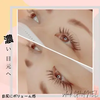 ロング カラー パーマ ヘアアレンジ メンズ キッズ ネイル マツエク・マツパ アイブロウ salonde CHANELのマツエク・マツパデザイン