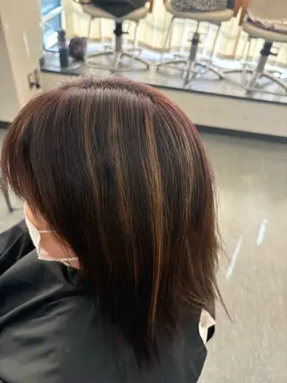 ミディアム eclat hair’s beau group所属・西村 優我のヘアスタイル