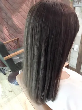 ミディアム カラー SALOWIN(サロウィン)広島並木通り所属・田村和範/似合わせ カラー/縮毛矯正のヘアスタイル