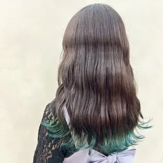 ロング カラー 🤍髪質改善➕透明感 カラー🤍川上葵のヘアスタイル