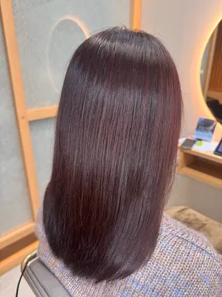 セミロング カラー みな🫧艶カラー/ 髪質改善/前髪カットのヘアスタイル