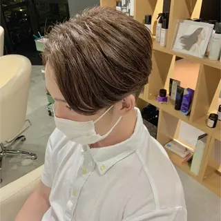 カラー メンズ シェアハピ ヤマモトのヘアスタイル