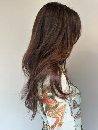 ロング カラー ナガミネアリサ/ 学芸大学/海外ヘアのヘアスタイル