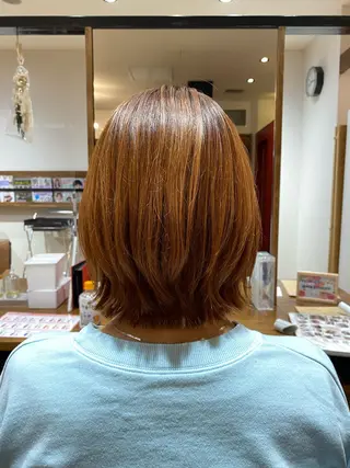 ミディアム 暖色系カラー まおのヘアスタイル