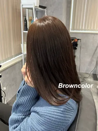 セミロング プルエクステ/インナ ーカラー🦊はるなのヘアスタイル