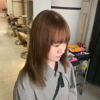 カラー LUNTY NAMBA 難波駅前店所属・透け感ベージュ 🪐REN🪐のヘアスタイル