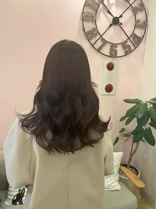 セミロング カラー ヘアアレンジ ブリーチなし/ レイヤー🌿runaのヘアスタイル